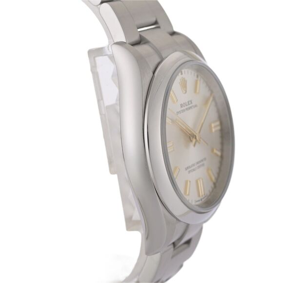 Rolex Oyster Perpetual 126000 Dominos Edition Silver 36mm Automatic Watch - Picture 4 of 10